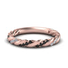 Load image into Gallery viewer, twisted-vine-wedding-band-with-black-diamond-in-rose-gold-FD9127BGBLACK-NL-RG