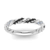 Load image into Gallery viewer, twisted-vine-wedding-band-with-black-diamond-in-white-gold-FD9127BGBLACKANGLE5-NL-WG
