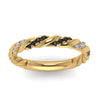 Load image into Gallery viewer, twisted-vine-wedding-band-with-black-diamond-in-yellow-gold-FD9127BGBLACKANGLE5-NL-YG