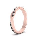 Load image into Gallery viewer, twisted-wedding-band-with-black-diamond-in-rose-gold-FDENS3301BGBLACK-NL-RG.jpg
