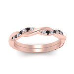 Load image into Gallery viewer, twisted-wedding-band-with-black-diamond-in-rose-gold-FDENS3301BGBLACK-NL-RG.jpg
