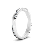 Load image into Gallery viewer, twisted-wedding-band-with-black-diamond-in-white-gold-FDENS3301BGBLACK-NL-WG.jpg
