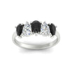 Load image into Gallery viewer, two-carat-5-stone-black-diamond-teardrop-anniversary-ring-in-white-gold-fdwb8008peblackangle5-2.00ct-nl-wg.jpg