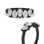 Load image into Gallery viewer, Pear Shaped 2 Carat Five Stone Wedding Diamond Band