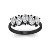 Load image into Gallery viewer, Pear Shaped 2 Carat Five Stone Wedding Diamond Band