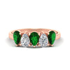 Load image into Gallery viewer, two-carat-5-stone-emerald-teardrop-anniversary-ring-in-rose-gold-fdwb8008pegemgrsleep-2.00ct-nl-rg.jpg