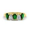 Load image into Gallery viewer, two-carat-5-stone-emerald-teardrop-anniversary-ring-in-yellow-gold-fdwb8008pegemgrsleep-2.00ct-nl-yg.jpg