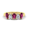 Load image into Gallery viewer, two-carat-5-stone-pink-sapphire-teardrop-anniversary-ring-in-yellow-gold-fdwb8008pegsadrpisleep-2.00ct-nl-yg.jpg