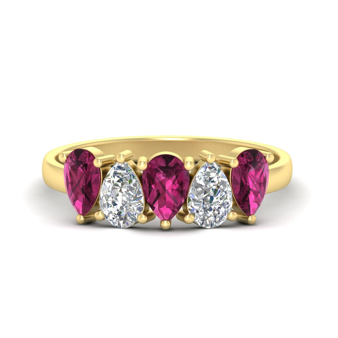 two-carat-5-stone-pink-sapphire-teardrop-anniversary-ring-in-yellow-gold-fdwb8008pegsadrpisleep-2.00ct-nl-yg.jpg