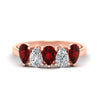 Load image into Gallery viewer, two-carat-5-stone-ruby-teardrop-anniversary-ring-in-rose-gold-fdwb8008pegrudrsleep-2.00ct-nl-rg.jpg