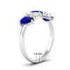 Load image into Gallery viewer, two-carat-5-stone-sapphire-teardrop-anniversary-ring-in-white-gold-fdwb8008pegsablangle2-2.00ct-nl-wg-hw.jpg