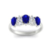 Load image into Gallery viewer, two-carat-5-stone-sapphire-teardrop-anniversary-ring-in-white-gold-fdwb8008pegsablangle5-2.00ct-nl-wg.jpg