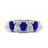Load image into Gallery viewer, two-carat-5-stone-sapphire-teardrop-anniversary-ring-in-white-gold-fdwb8008pegsablsleep-2.00ct-nl-wg.jpg