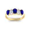 Load image into Gallery viewer, two-carat-5-stone-sapphire-teardrop-anniversary-ring-in-yellow-gold-fdwb8008pegsablangle5-2.00ct-nl-yg.jpg