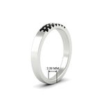 Load image into Gallery viewer, two-line-round-black-diamond-band-ring-in-white-gold-FD11382BGBLACKANGLE2-0.25CT-NL-WG-HW
