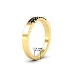 Load image into Gallery viewer, two-line-round-black-diamond-band-ring-in-yellow-gold-FD11382BGBLACKANGLE2-0.25CT-NL-YG-HW
