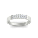 Load image into Gallery viewer, two-line-round-diamond-band-ring-in-white-gold-FD11382BANGLE5-0.25CT-NL-WG
