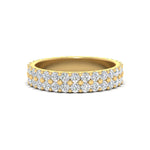 Load image into Gallery viewer, two-line-round-diamond-band-ring-in-yellow-gold-FD11378B-1.80CT-NL-YG
