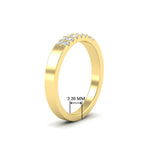 Load image into Gallery viewer, two-line-round-diamond-band-ring-in-yellow-gold-FD11382BANGLE2-0.25CT-NL-YG-HW
