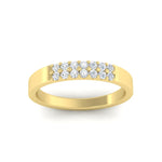 Load image into Gallery viewer, two-line-round-diamond-band-ring-in-yellow-gold-FD11382BANGLE5-0.25CT-NL-YG

