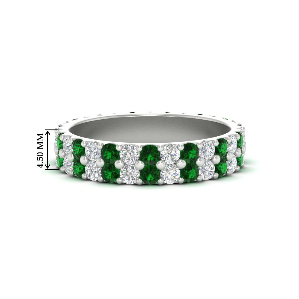 two-line-round-diamond-band-ring-with-emerald-in-white-gold-FD11378BGEMGR-1.80CT-NL-WG