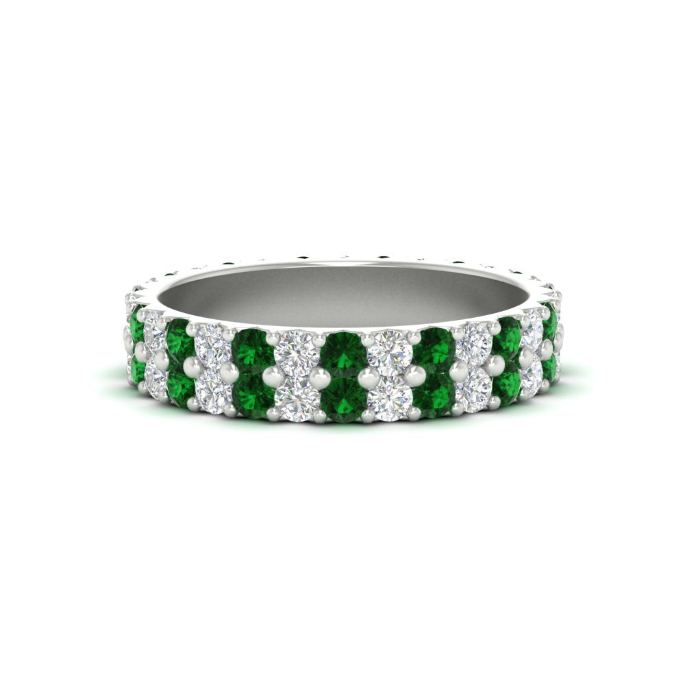 two-line-round-diamond-band-ring-with-emerald-in-white-gold-FD11378BGEMGR-1.80CT-NL-WG
