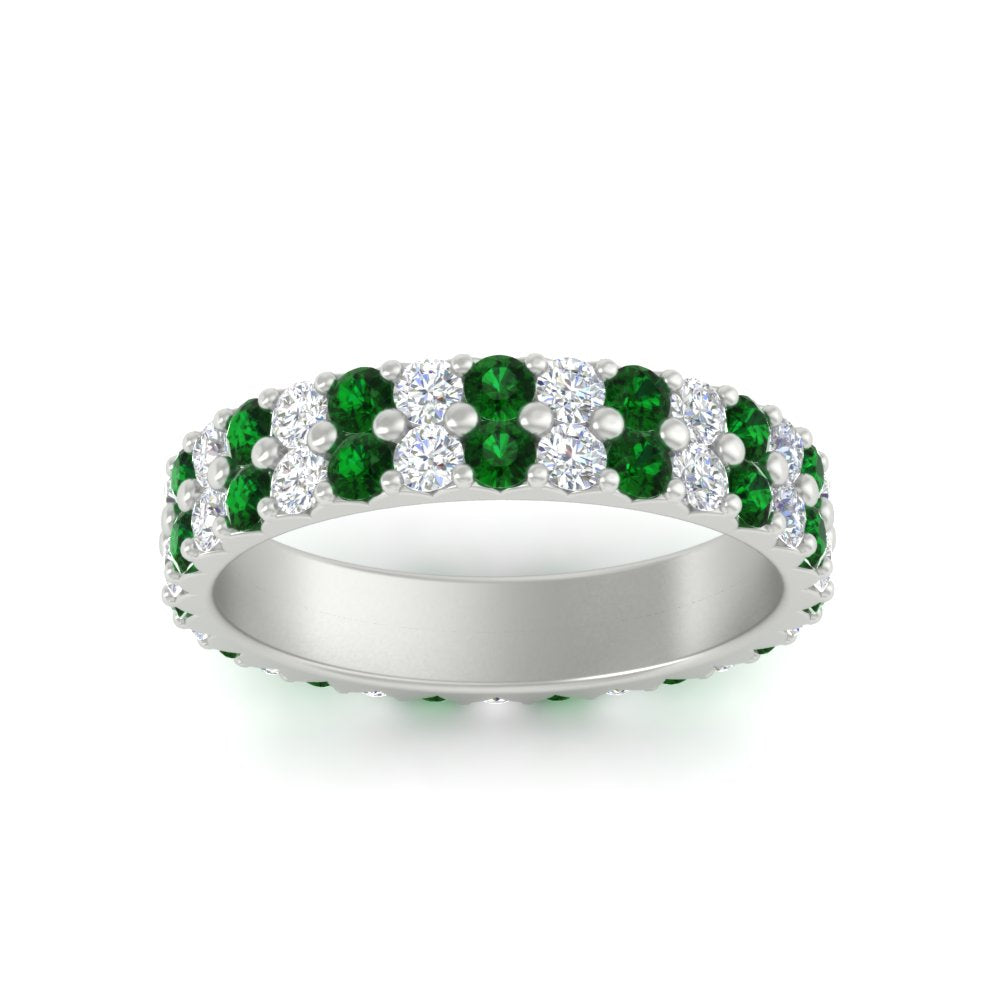 two-line-round-diamond-band-ring-with-emerald-in-white-gold-FD11378BGEMGR-1.80CT-NL-WG