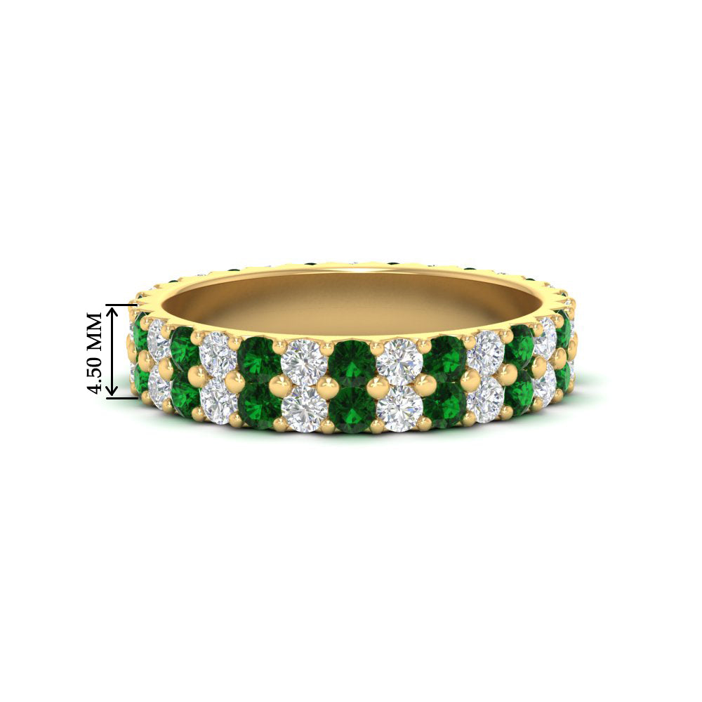 two-line-round-diamond-band-ring-with-emerald-in-yellow-gold-FD11378BGEMGR-1.80CT-NL-YG