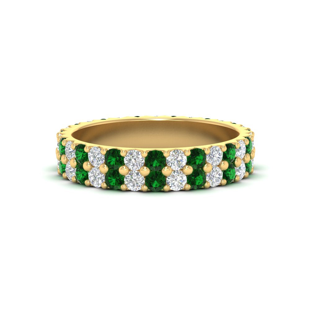 two-line-round-diamond-band-ring-with-emerald-in-yellow-gold-FD11378BGEMGR-1.80CT-NL-YG