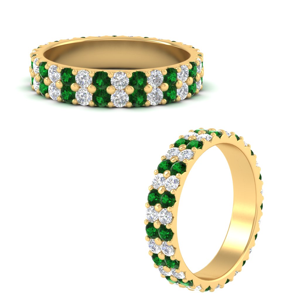 two-line-round-diamond-band-ring-with-emerald-in-yellow-gold-FD11378BGEMGR-1.80CT-NL-YG