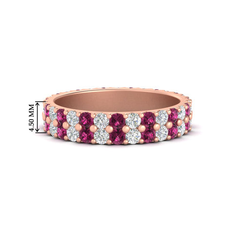 two-line-round-diamond-band-ring-with-pink-sapphire-in-rose-gold-FD11378BGSADRPI-1.80CT-NL-RG