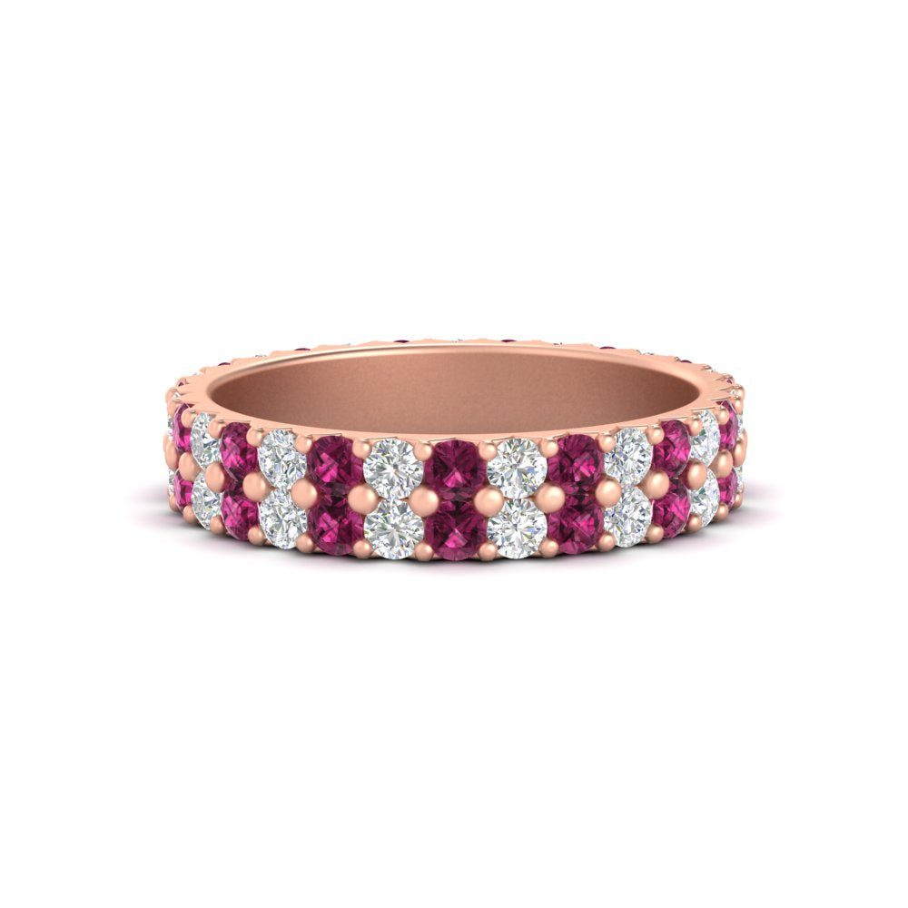 two-line-round-diamond-band-ring-with-pink-sapphire-in-rose-gold-FD11378BGSADRPI-1.80CT-NL-RG