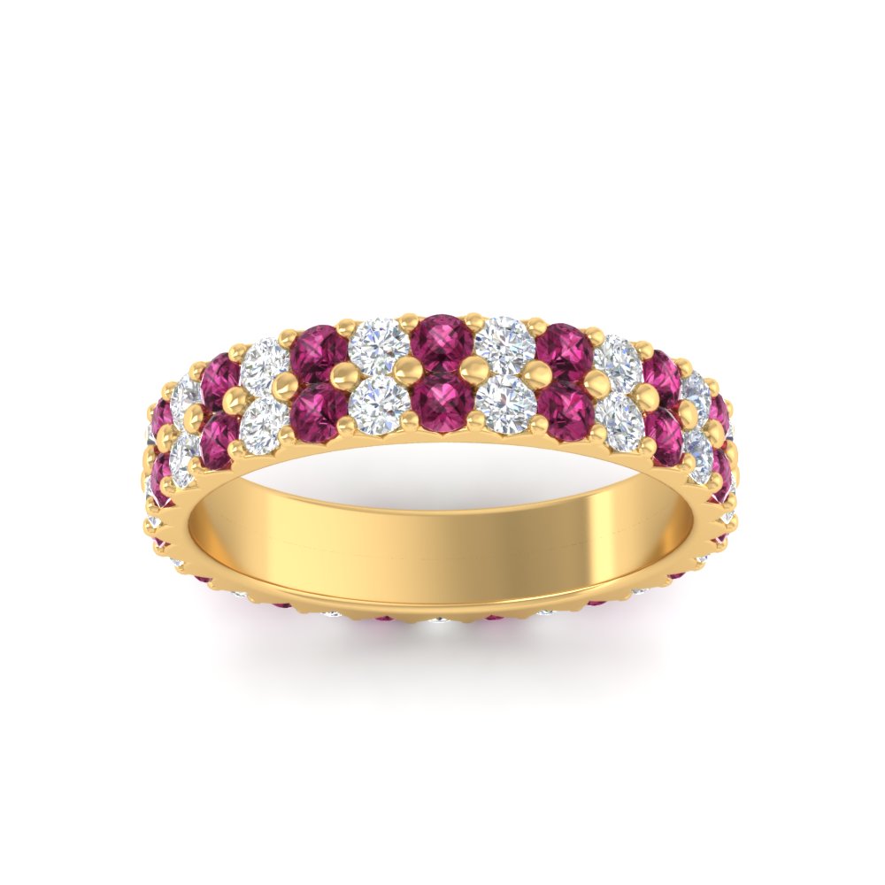 two-line-round-diamond-band-ring-with-pink-sapphire-in-yellow-gold-FD11378BGSADRPI-1.80CT-NL-YG