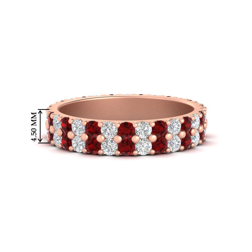 two-line-round-diamond-band-ring-with-ruby-in-rose-gold-FD11378BGRUDR-1.80CT-NL-RG