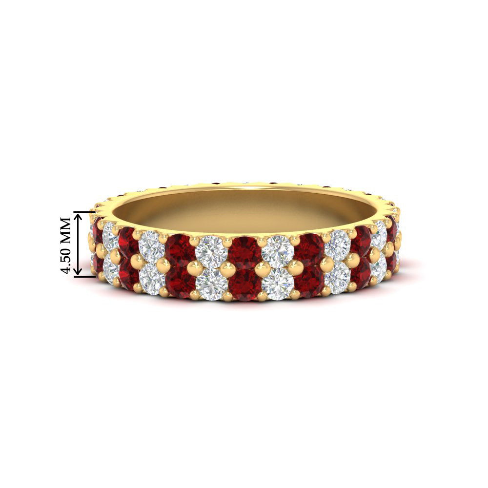 two-line-round-diamond-band-ring-with-ruby-in-yellow-gold-FD11378BGRUDR-1.80CT-NL-YG