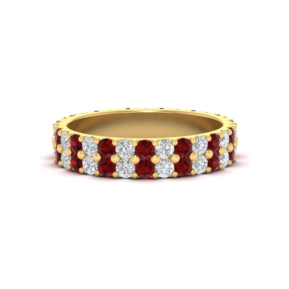 two-line-round-diamond-band-ring-with-ruby-in-yellow-gold-FD11378BGRUDR-1.80CT-NL-YG