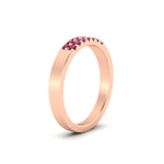 Load image into Gallery viewer, two-line-round-pink-sapphire-band-ring-in-rose-gold-FD11382BGSADRPIANGLE2-0.25CT-NL-RG
