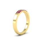 Load image into Gallery viewer, two-line-round-pink-sapphire-band-ring-in-yellow-gold-FD11382BGSADRPIANGLE2-0.25CT-NL-YG

