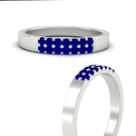 Load image into Gallery viewer, two-line-round-sapphire-band-ring-in-white-gold-FD11382BGSABLANGLE3-0.25CT-NL-WG
