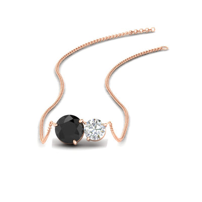 Two Stone Round Pendant