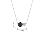 Load image into Gallery viewer, two-round-cut-diamond-pendant-with-black-diamond-in-FDPD11022GBLACK-NL-WG
