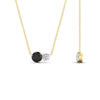 Load image into Gallery viewer, two-round-cut-diamond-pendant-with-black-diamond-in-FDPD11022GBLACK-NL-YG