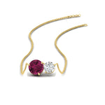 Load image into Gallery viewer, two-round-cut-diamond-pendant-with-pink-sapphire-in-FDPD11022GSADRPI-NL-YG
