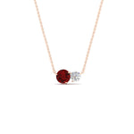 Load image into Gallery viewer, two-round-cut-diamond-pendant-with-ruby-in-FDPD11022GRUDR-NL-RG
