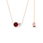 Load image into Gallery viewer, two-round-cut-diamond-pendant-with-ruby-in-FDPD11022GRUDR-NL-RG
