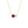 Load image into Gallery viewer, two-round-cut-diamond-pendant-with-ruby-in-FDPD11022GRUDR-NL-YG