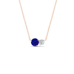 Load image into Gallery viewer, two-round-cut-diamond-pendant-with-sapphire-in-FDPD11022GSABL-NL-RG
