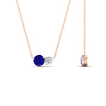 Load image into Gallery viewer, two-round-cut-diamond-pendant-with-sapphire-in-FDPD11022GSABL-NL-RG
