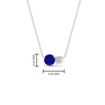 Load image into Gallery viewer, two-round-cut-diamond-pendant-with-sapphire-in-FDPD11022GSABL-NL-WG
