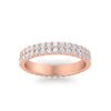 Load image into Gallery viewer, two-row-1-carat-pavé-diamond-stackable-band-in-rose-gold-FD11378BANGLE5-1.00CT-NL-RG